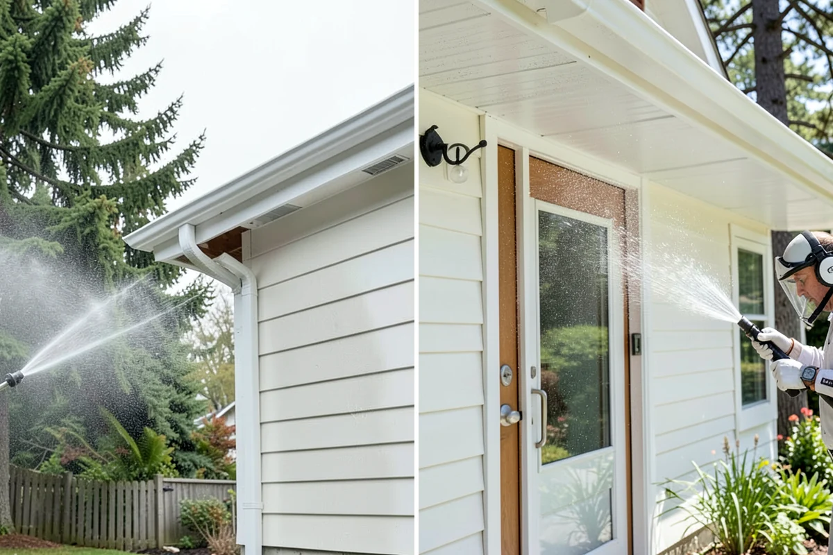 Composite Deck Cleaning in Lyman, Skagit County, WA - Clear the deck and rinse loose debris