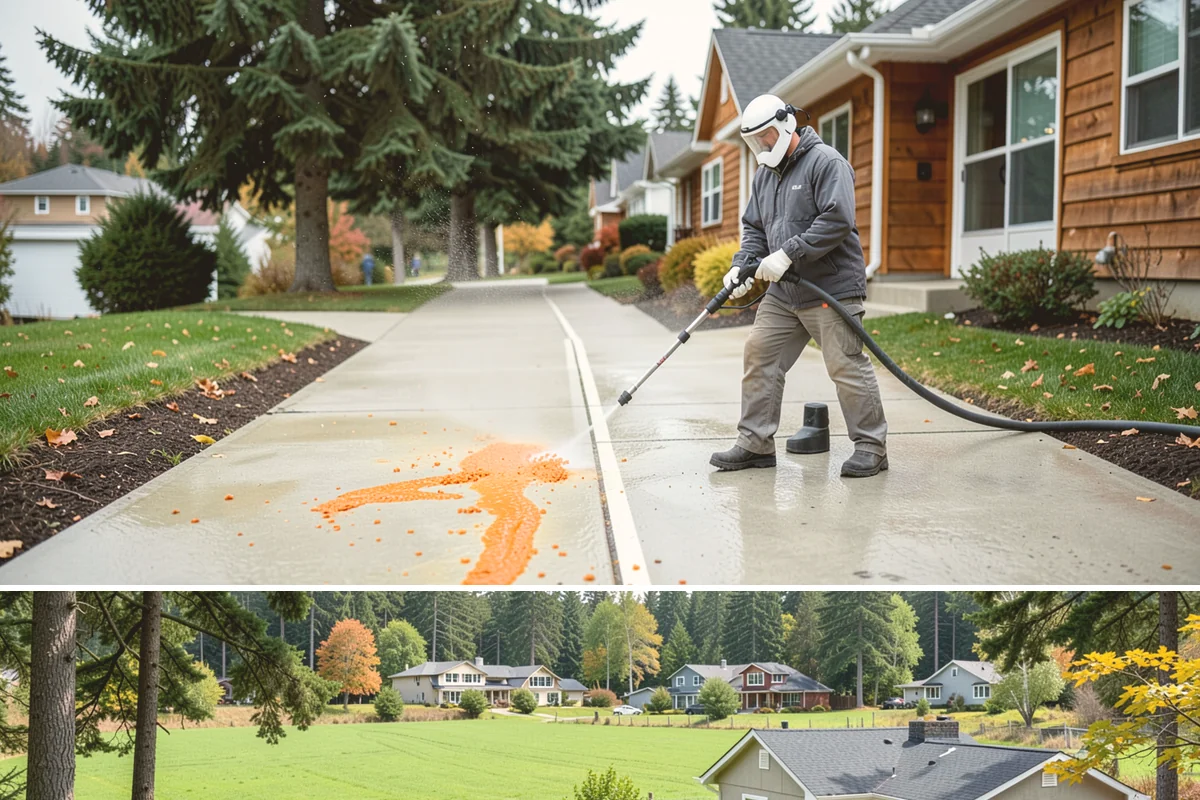 Composite Deck Cleaning in Lyman, Skagit County, WA - Composite decks can be cleaned spring through fall, ideally before summer entertaining.