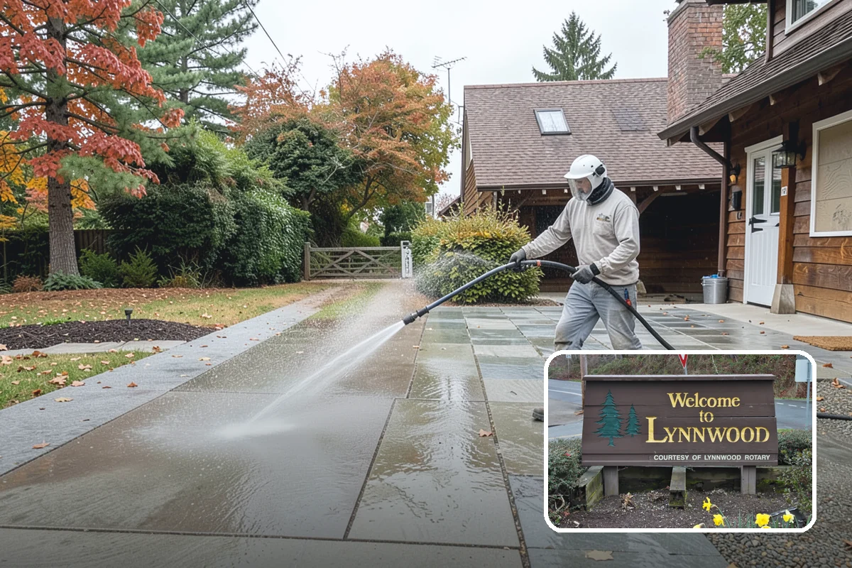 Composite Deck Cleaning in Lynnwood, Snohomish County, WA - Clears mold and algae from textured grain