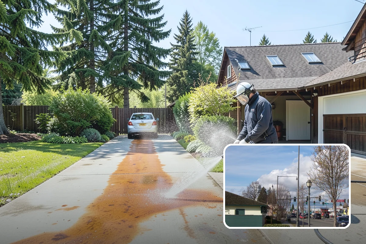 Composite Deck Cleaning in Marysville, Snohomish County, WA - Clears mold and algae from textured grain