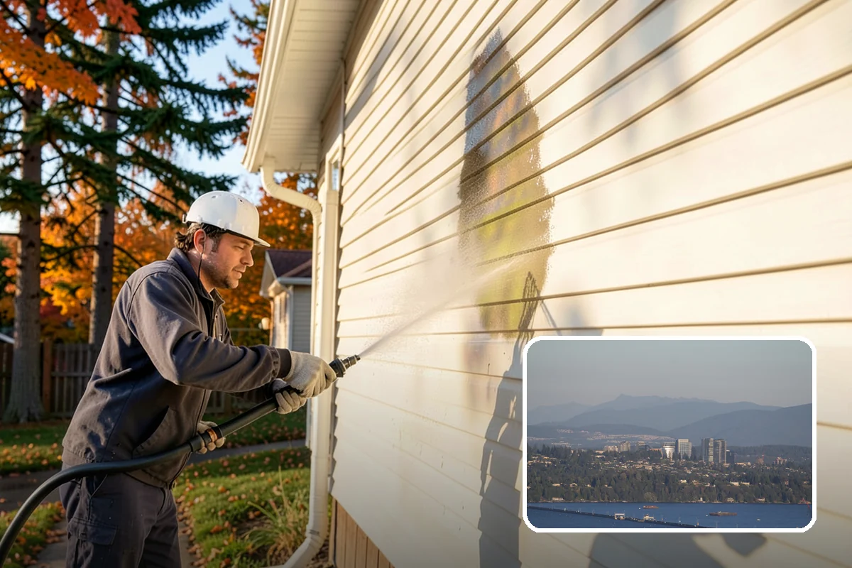 Composite Deck Cleaning in Medina, King County, WA - Clears mold and algae from textured grain