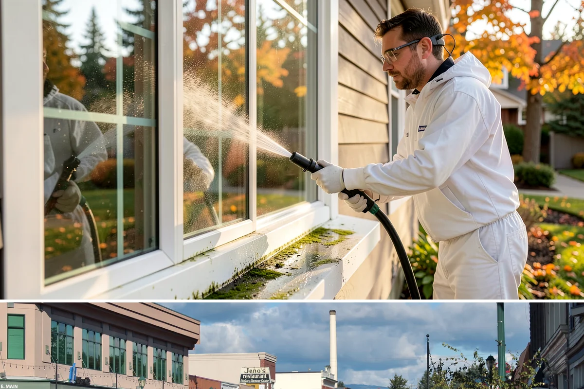 Composite Deck Cleaning in Monroe, Snohomish County, WA - Composite decks can be cleaned spring through fall, ideally before summer entertaining.