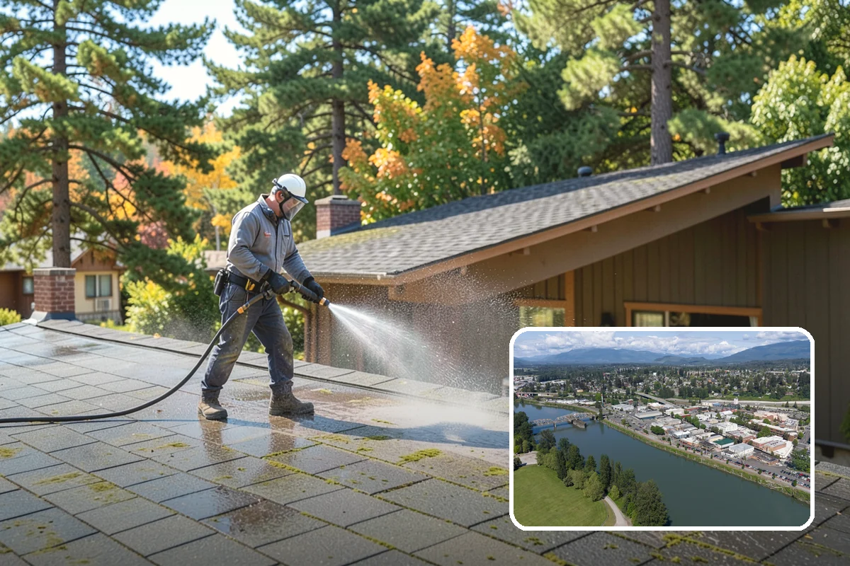 Composite Deck Cleaning in Mount Vernon, Skagit County, WA - Clears mold and algae from textured grain