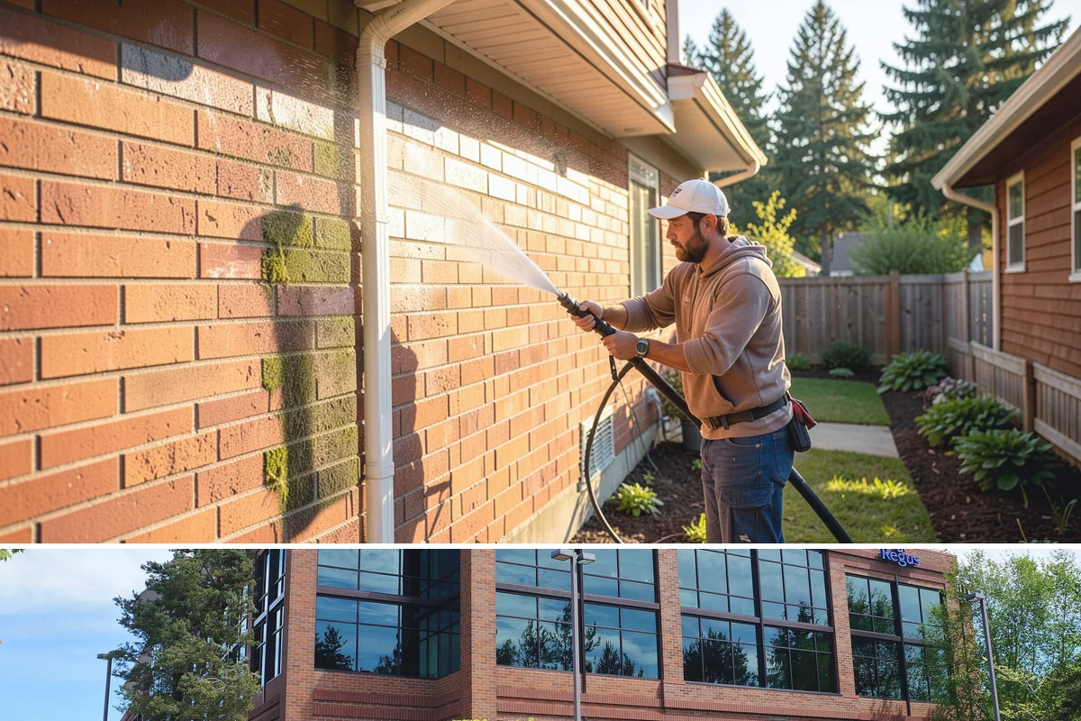 Composite Deck Cleaning in Mountlake Terrace, Snohomish County, WA - Composite decks can be cleaned spring through fall, ideally before summer entertaining.