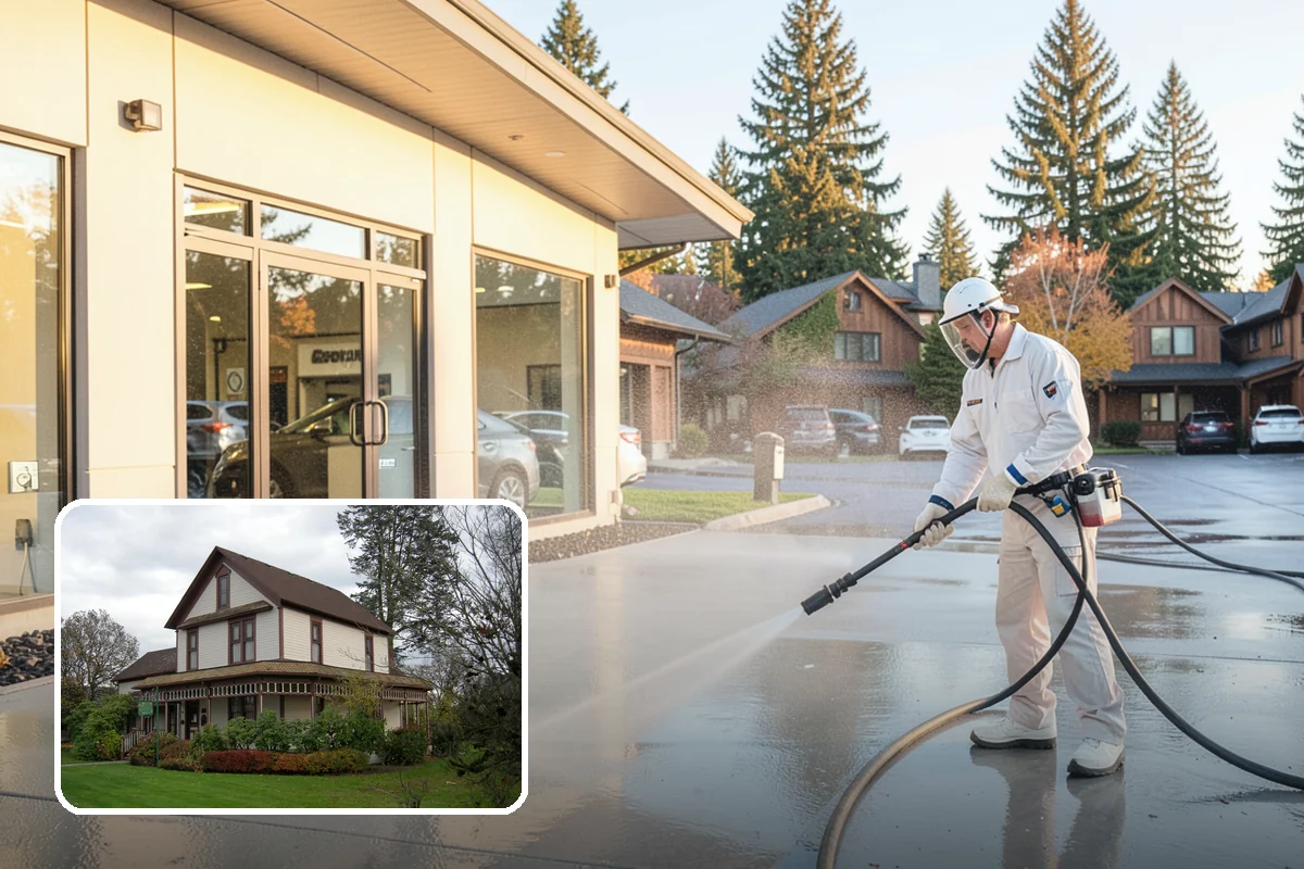 Composite Deck Cleaning in Sumner, Pierce County, WA - Clears mold and algae from textured grain