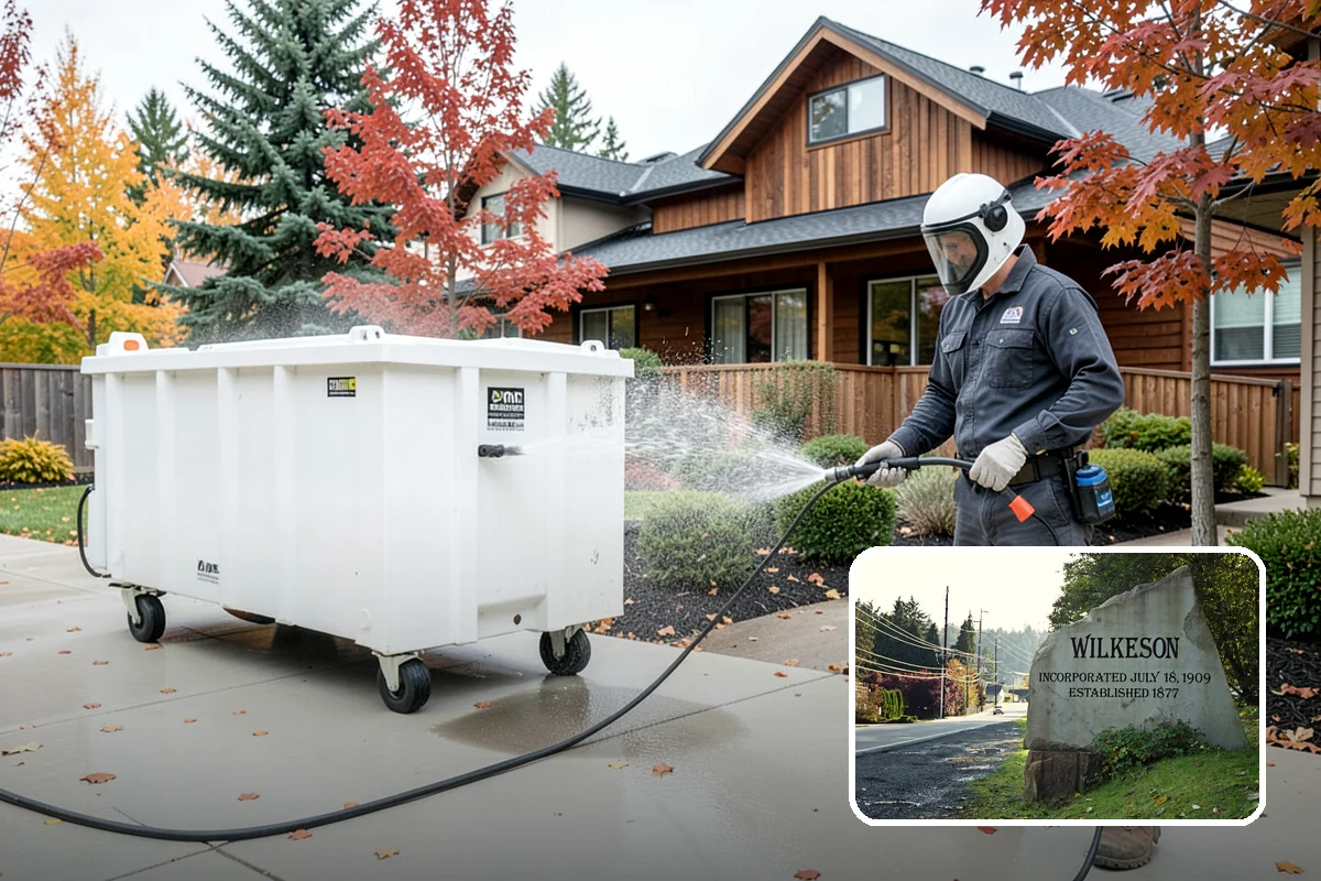 Composite Deck Cleaning in Wilkeson, Pierce County, WA - Clears mold and algae from textured grain