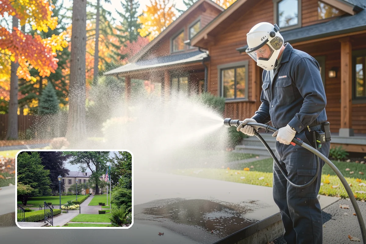 Composite Deck Cleaning in Woodinville, King County, WA - Clears mold and algae from textured grain