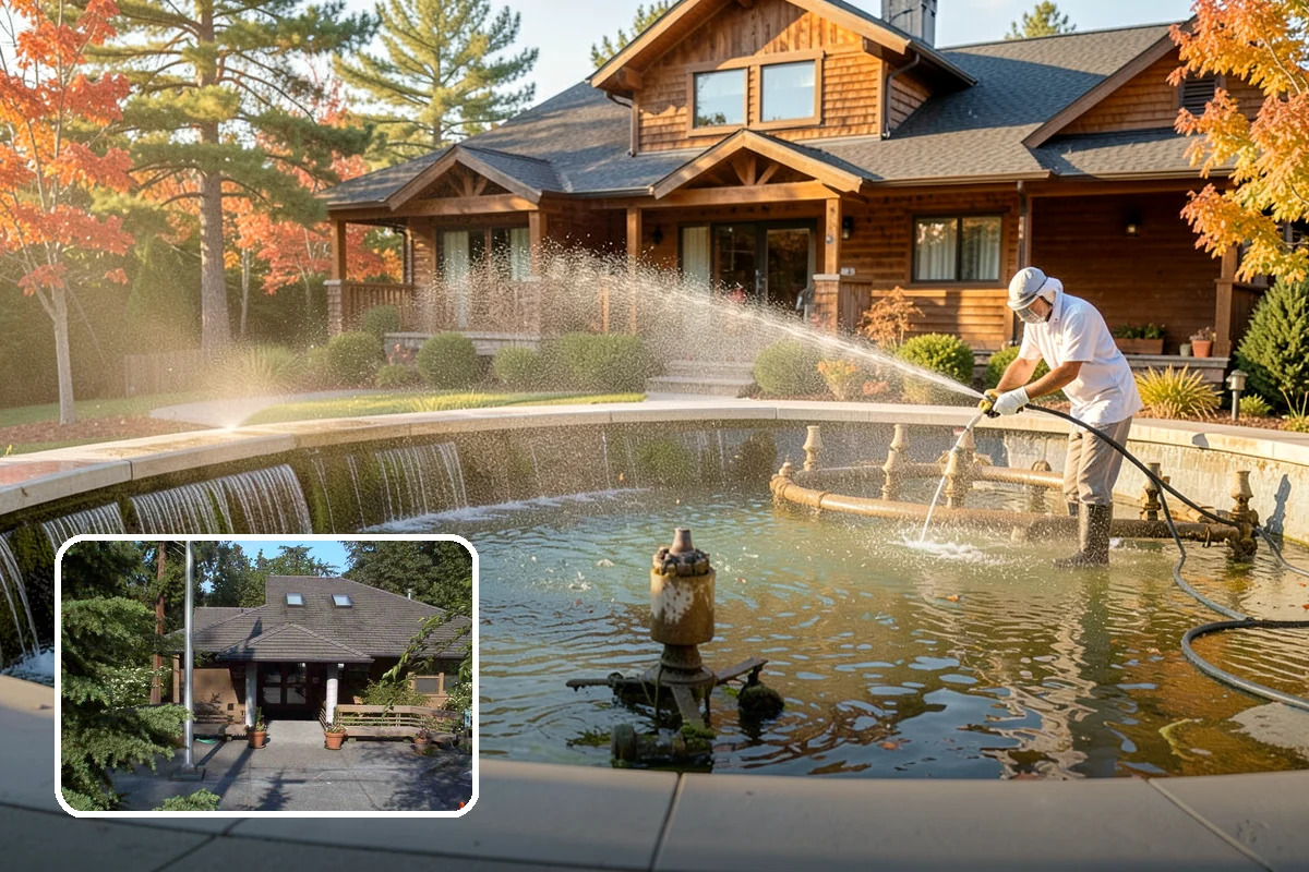 Composite Deck Cleaning in Yarrow Point, King County, WA - Clears mold and algae from textured grain