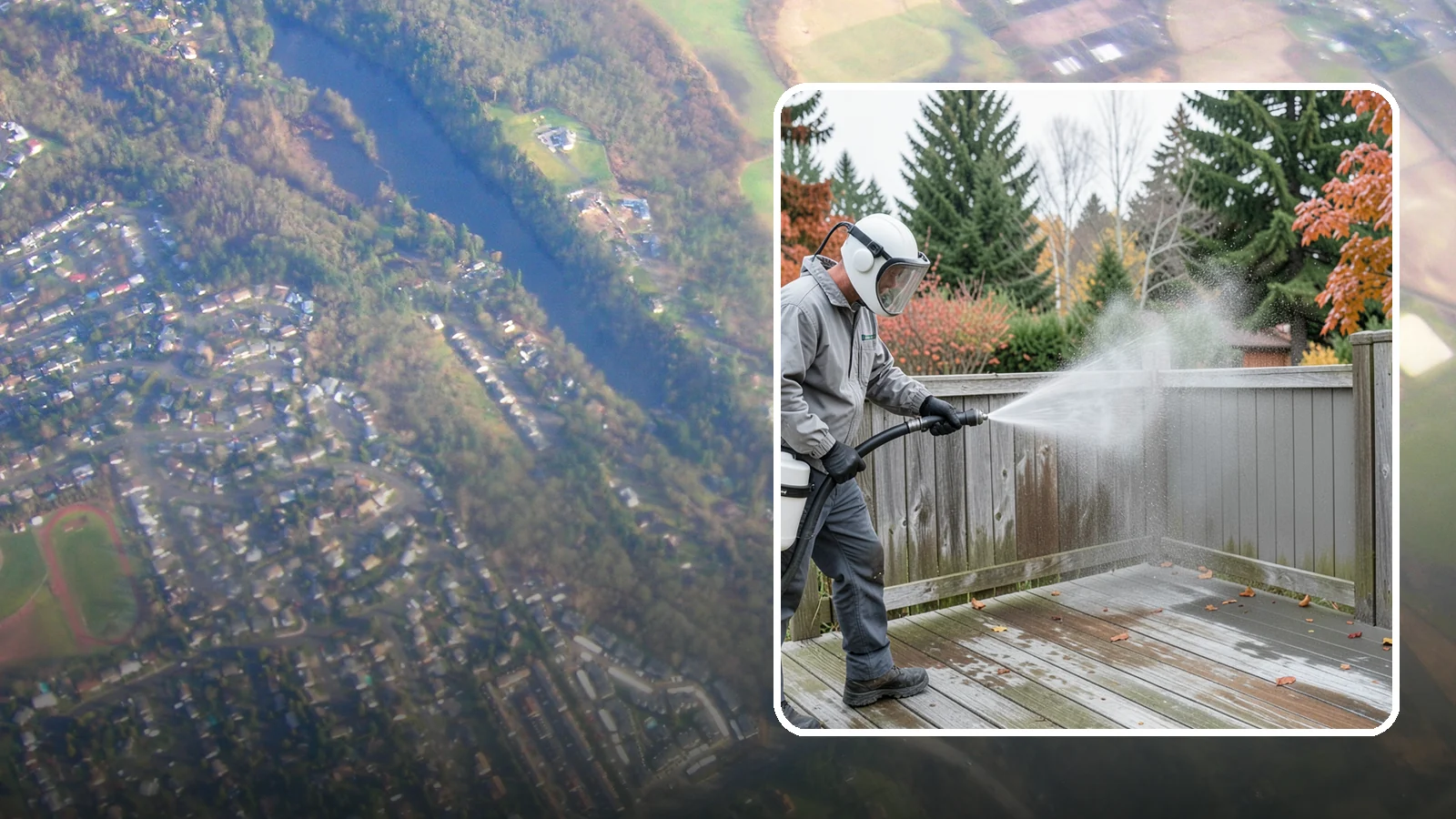 Composite Fence Cleaning in Algona, King County, WA - Manufacturer-safe cleaning that clears mildew from composite fencing without voiding the finish or warranty.