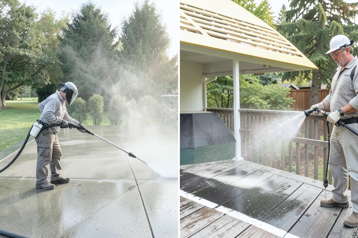 Composite Fence Cleaning in Bonney Lake, Pierce County, WA - Confirm the composite brand's cleaning guidelines