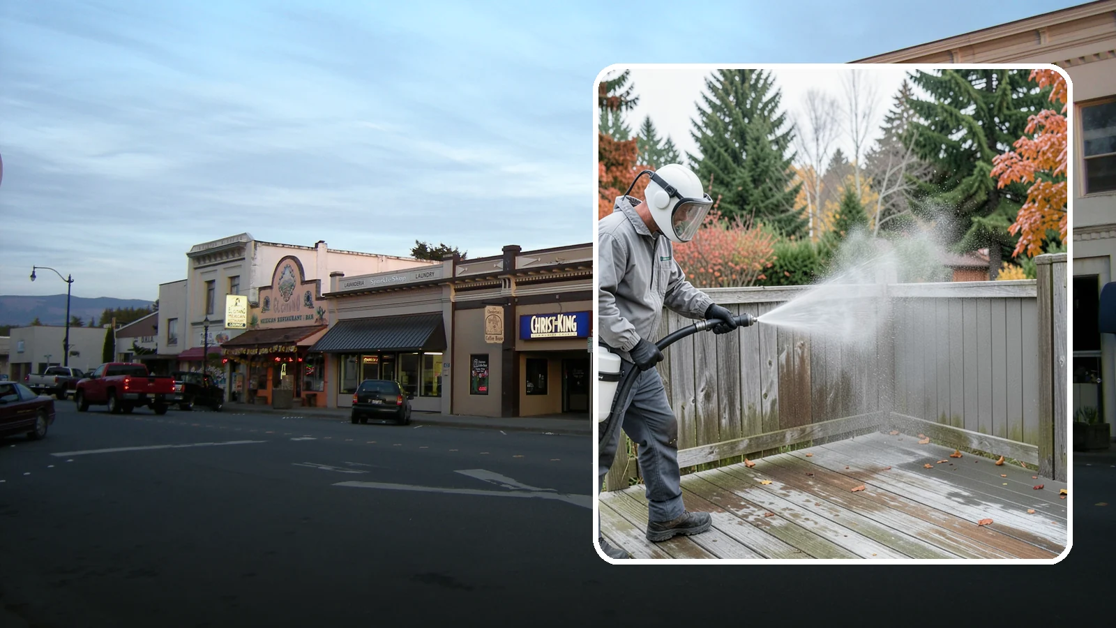 Composite Fence Cleaning in Burlington, Skagit County, WA - Manufacturer-safe cleaning that clears mildew from composite fencing without voiding the finish or warranty.