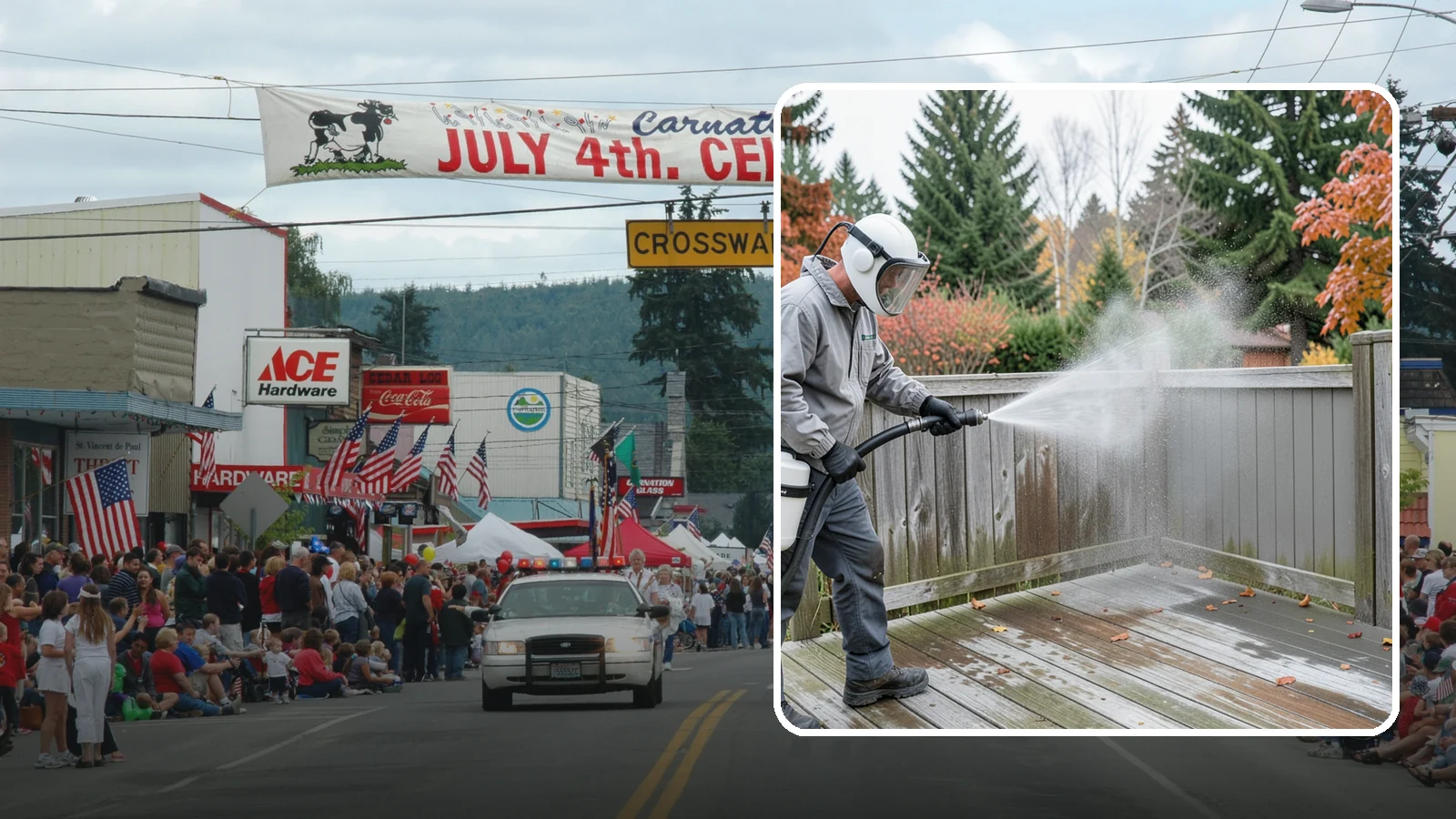 Composite Fence Cleaning in Carnation, King County, WA - Manufacturer-safe cleaning that clears mildew from composite fencing without voiding the finish or warranty.