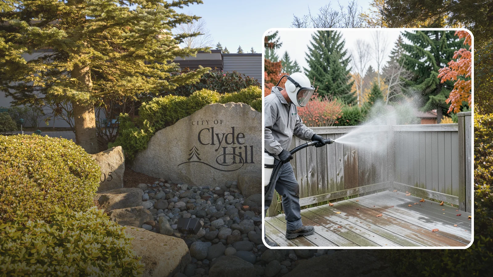 Composite Fence Cleaning in Clyde Hill, King County, WA - Manufacturer-safe cleaning that clears mildew from composite fencing without voiding the finish or warranty.