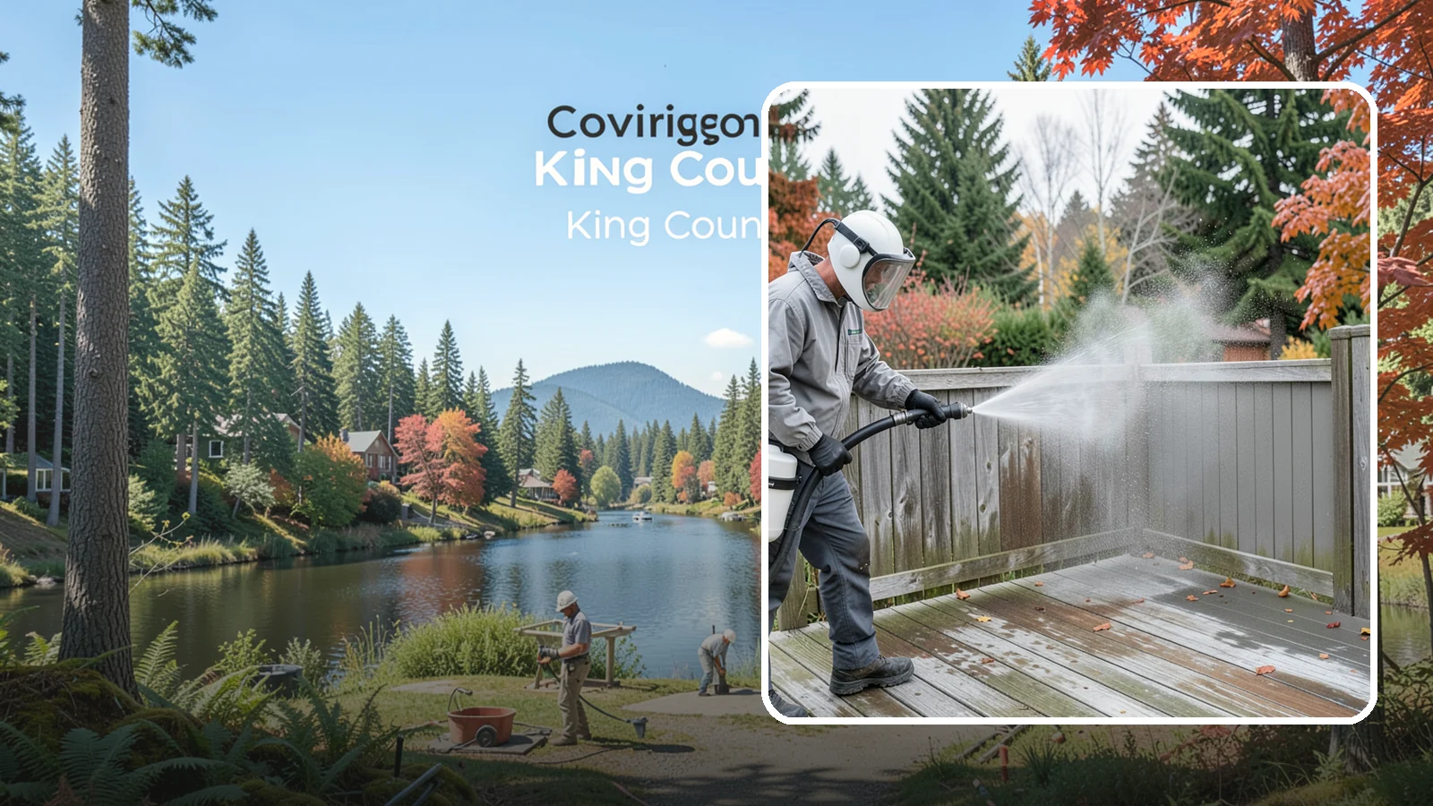 Composite Fence Cleaning in Covington, King County, WA - Manufacturer-safe cleaning that clears mildew from composite fencing without voiding the finish or warranty.