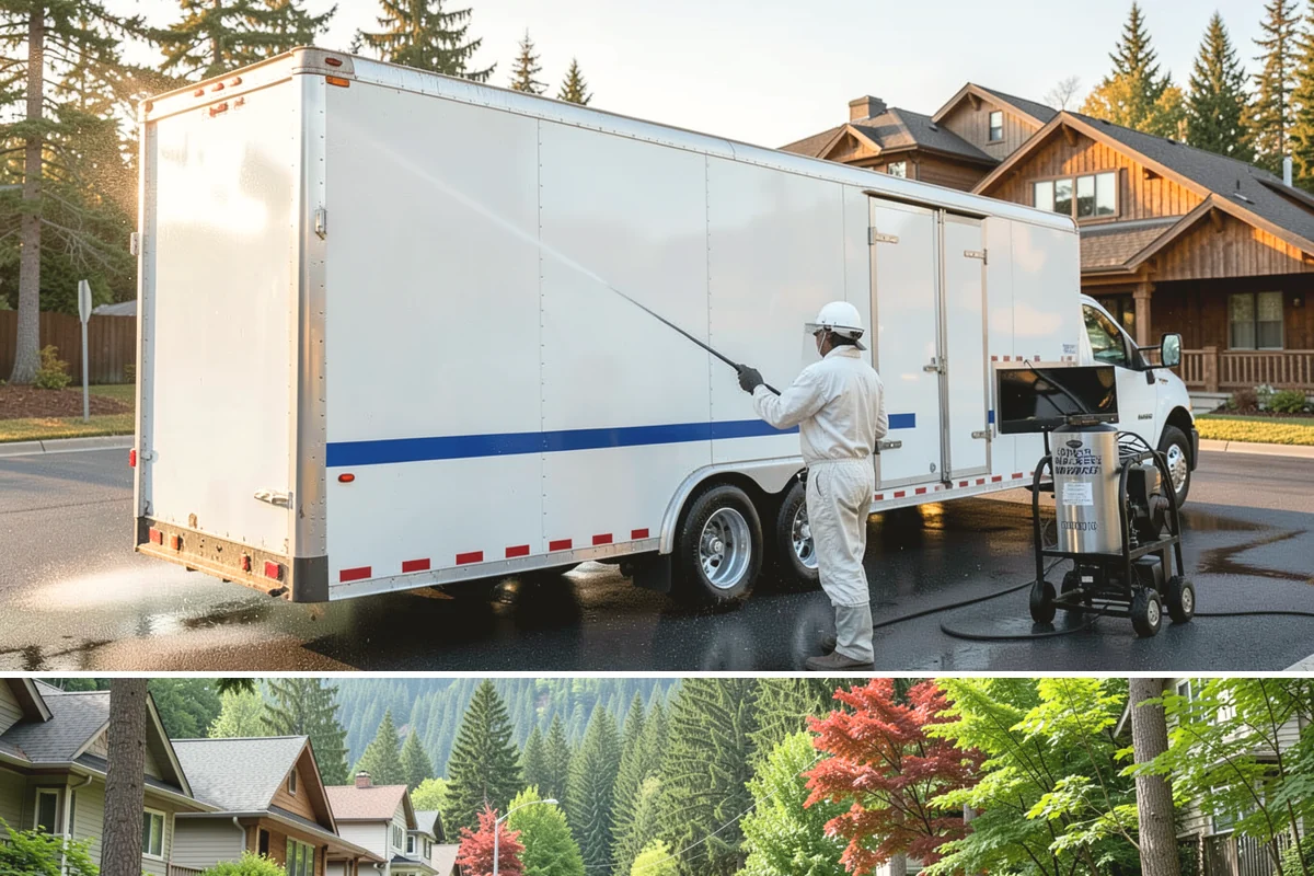 Composite Fence Cleaning in Darrington, Snohomish County, WA - Clean composite in late spring or summer so shaded panels dry before the mildew has a chance to reestablish.