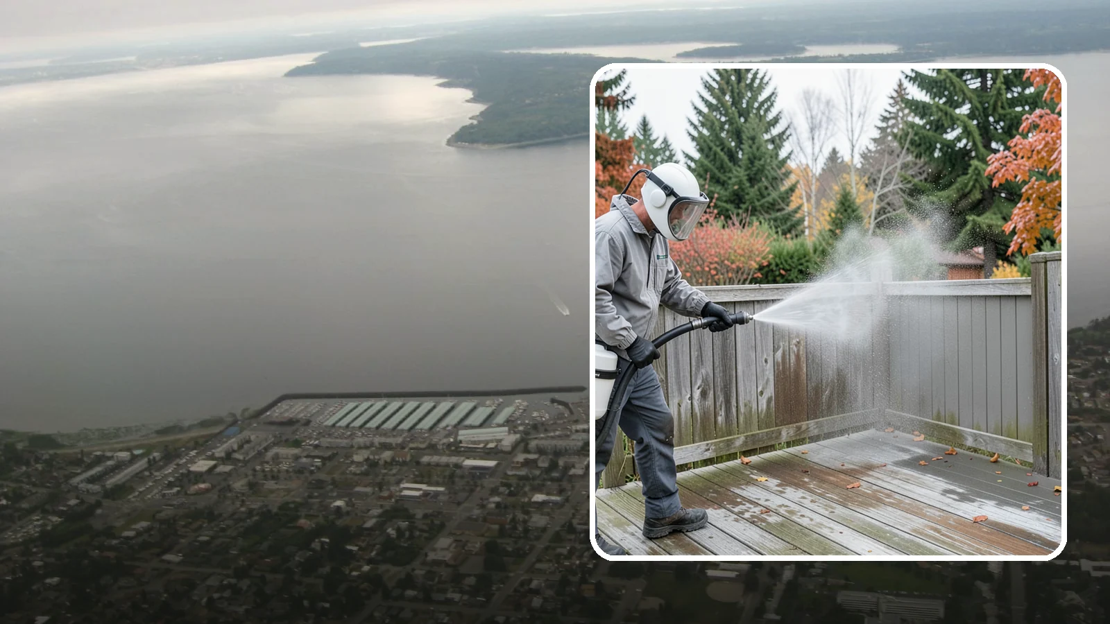 Composite Fence Cleaning in Des Moines, King County, WA - Manufacturer-safe cleaning that clears mildew from composite fencing without voiding the finish or warranty.