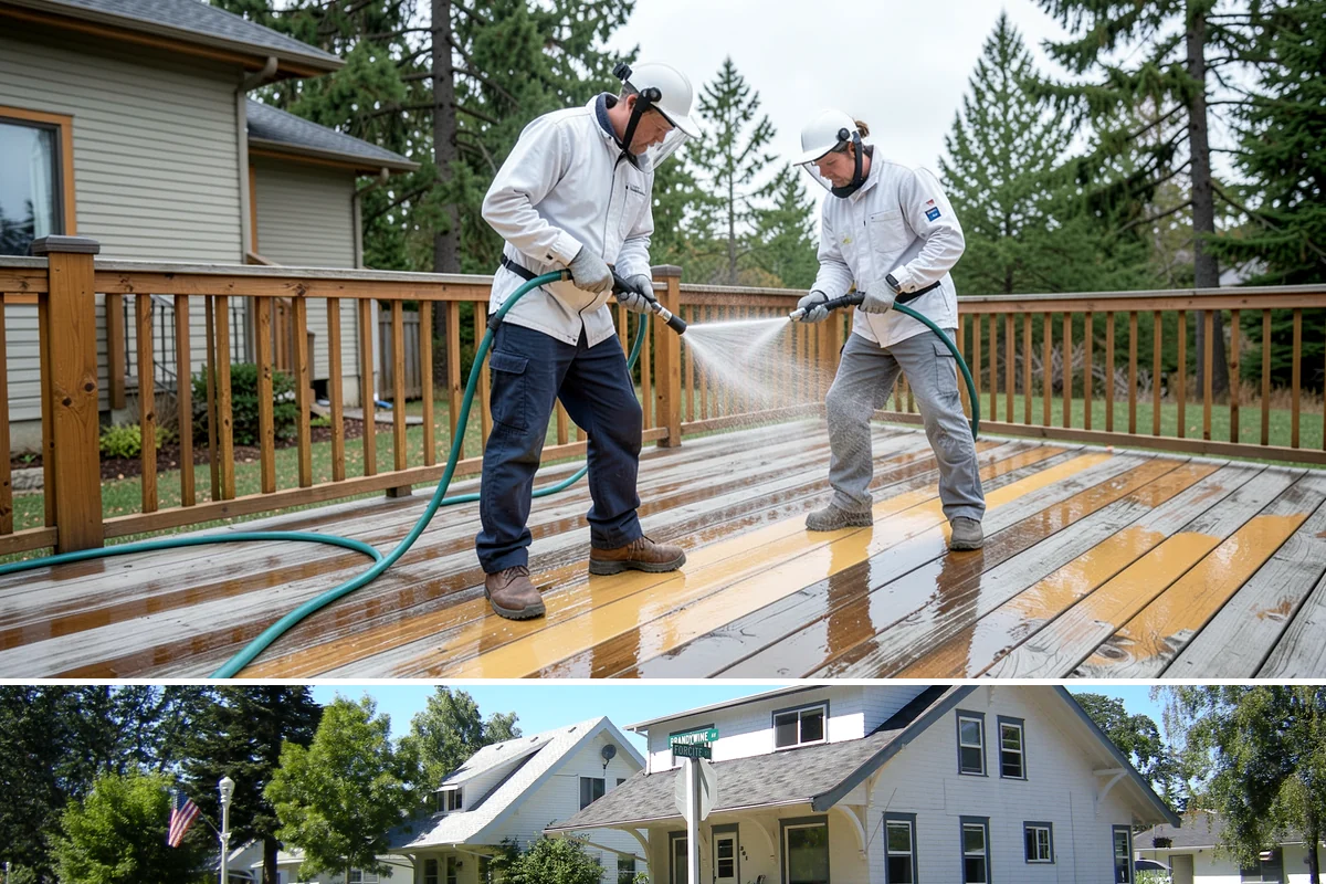 Composite Fence Cleaning in DuPont, Pierce County, WA - Clean composite in late spring or summer so shaded panels dry before the mildew has a chance to reestablish.