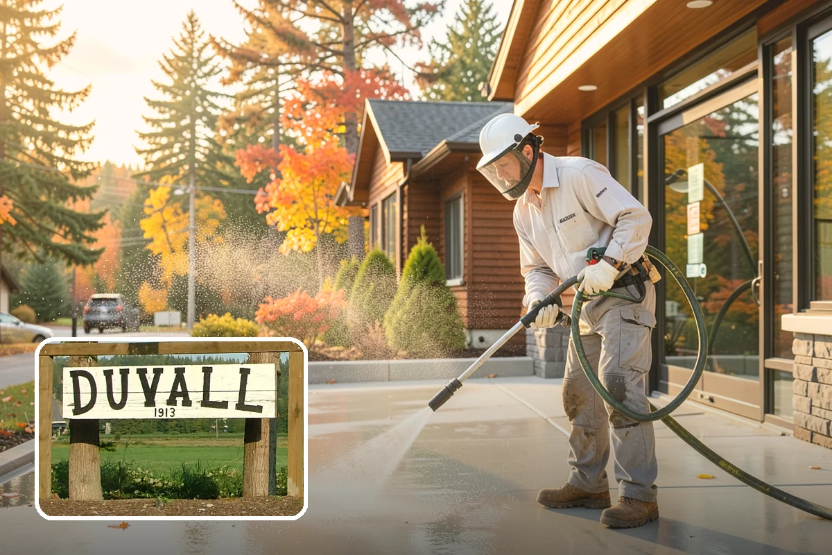 Composite Fence Cleaning in Duvall, King County, WA - Removes mildew that settles into the composite grain texture