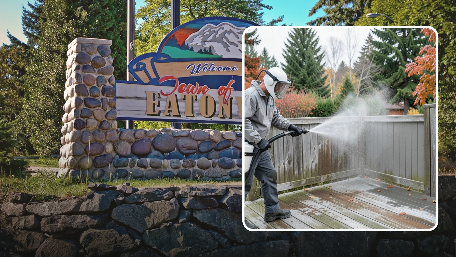 Composite Fence Cleaning in Eatonville, Pierce County, WA - Manufacturer-safe cleaning that clears mildew from composite fencing without voiding the finish or warranty.
