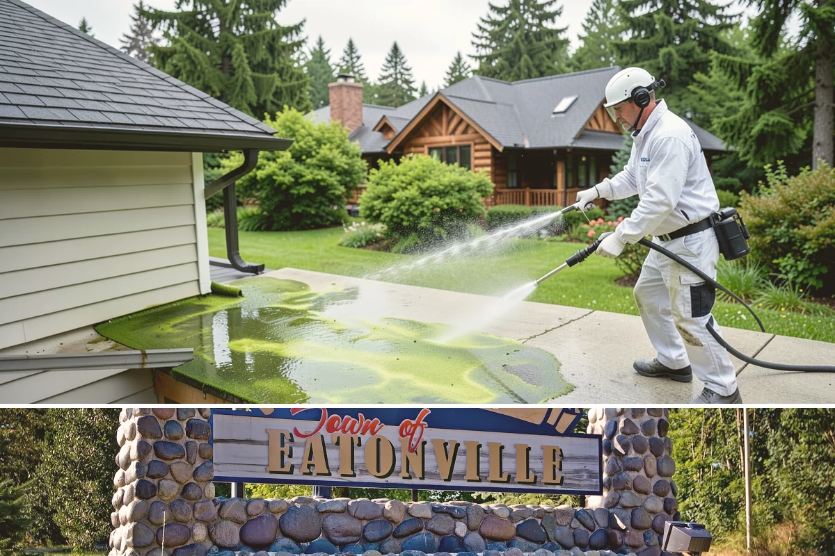 Composite Fence Cleaning in Eatonville, Pierce County, WA - Clean composite in late spring or summer so shaded panels dry before the mildew has a chance to reestablish.