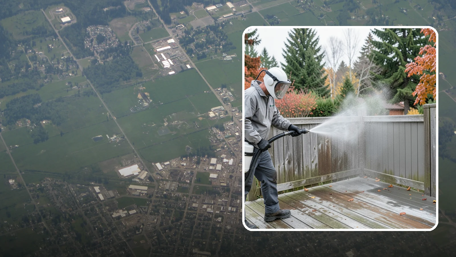 Composite Fence Cleaning in Enumclaw, King County, WA - Manufacturer-safe cleaning that clears mildew from composite fencing without voiding the finish or warranty.
