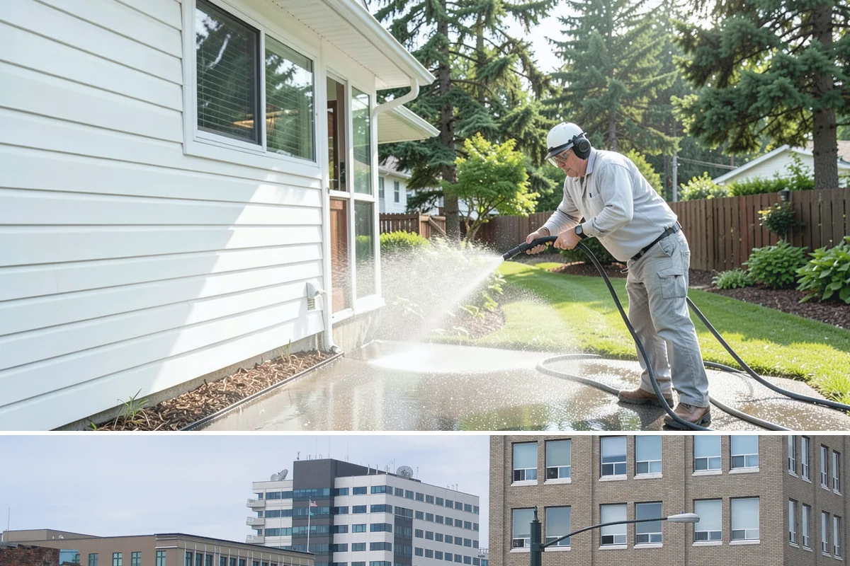 Composite Fence Cleaning in Everett, Snohomish County, WA - Clean composite in late spring or summer so shaded panels dry before the mildew has a chance to reestablish.