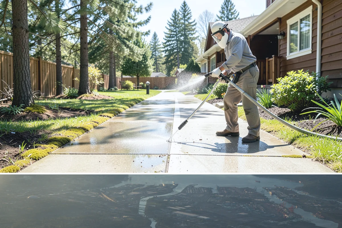 Composite Fence Cleaning in Fife, Pierce County, WA - Clean composite in late spring or summer so shaded panels dry before the mildew has a chance to reestablish.