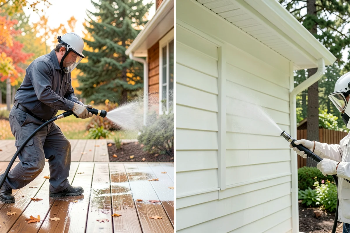 Composite Fence Cleaning in Gig Harbor, Pierce County, WA - Confirm the composite brand's cleaning guidelines