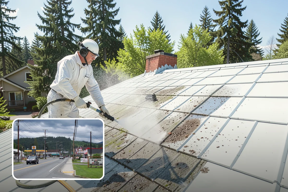 Composite Fence Cleaning in Granite Falls, Snohomish County, WA - Removes mildew that settles into the composite grain texture
