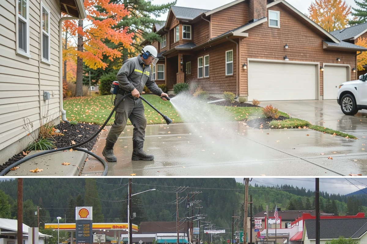 Composite Fence Cleaning in Granite Falls, Snohomish County, WA - Clean composite in late spring or summer so shaded panels dry before the mildew has a chance to reestablish.
