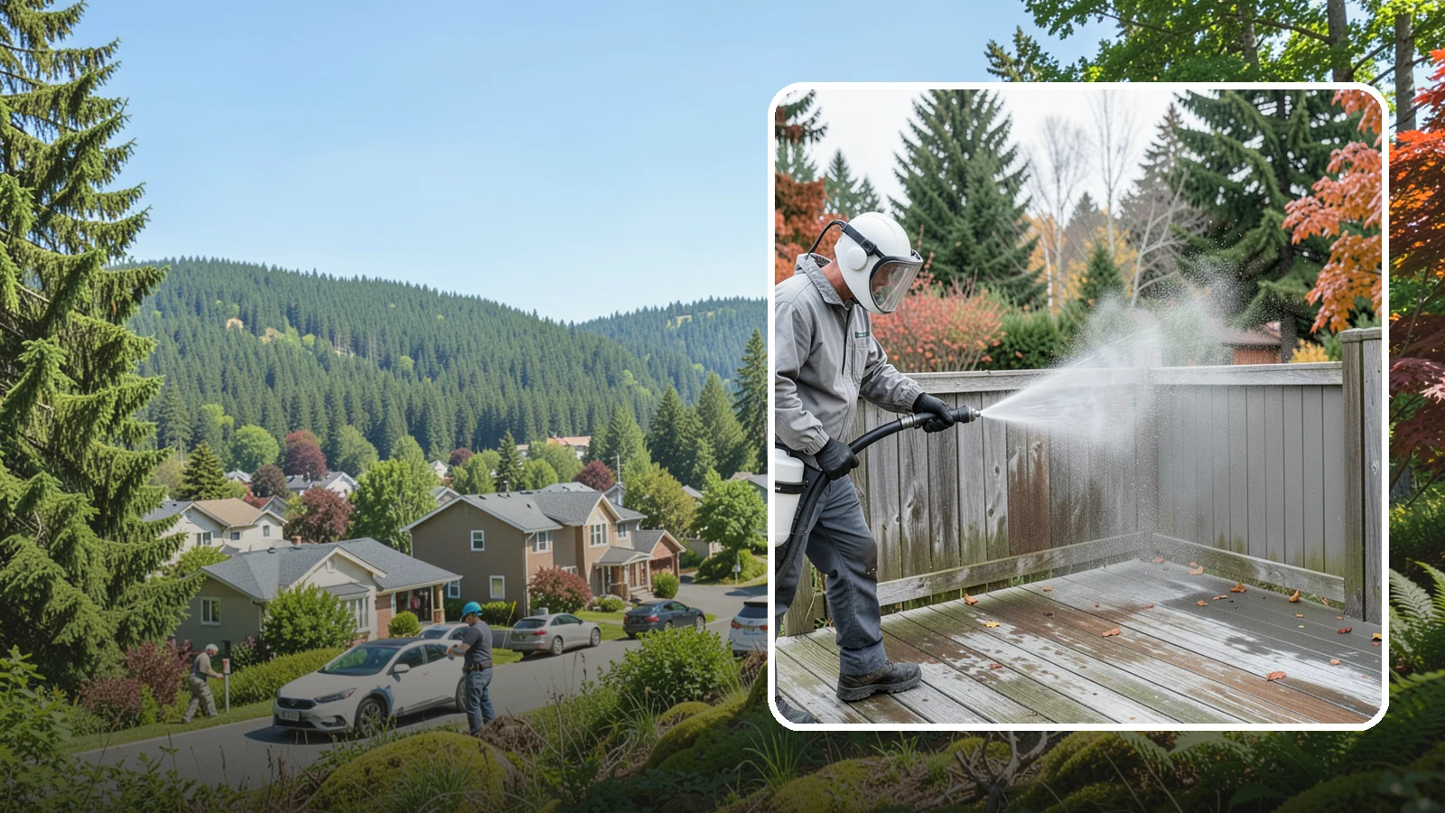Composite Fence Cleaning in Index, Snohomish County, WA - Manufacturer-safe cleaning that clears mildew from composite fencing without voiding the finish or warranty.