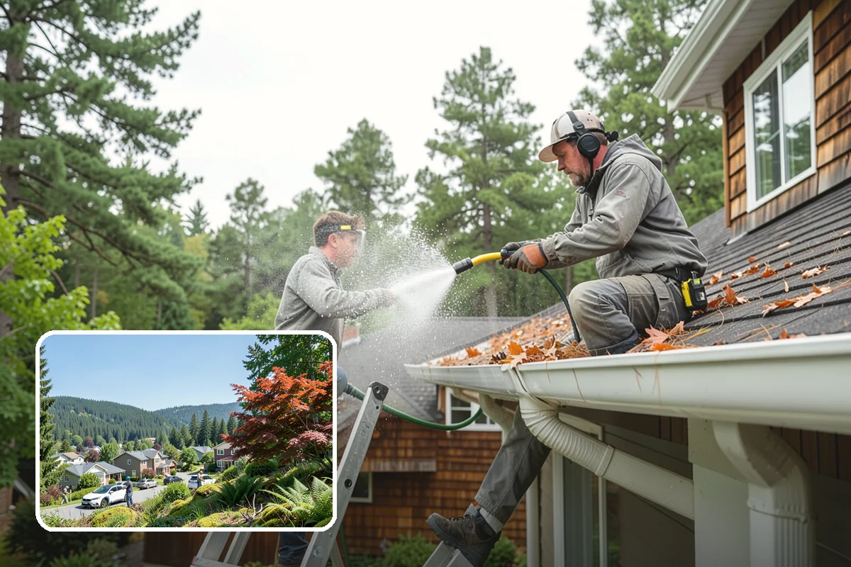 Composite Fence Cleaning in Index, Snohomish County, WA - Removes mildew that settles into the composite grain texture