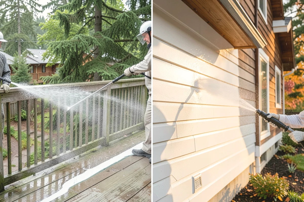 Composite Fence Cleaning in Issaquah, King County, WA - Confirm the composite brand's cleaning guidelines