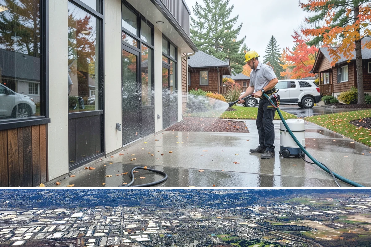 Composite Fence Cleaning in Kent, King County, WA - Clean composite in late spring or summer so shaded panels dry before the mildew has a chance to reestablish.