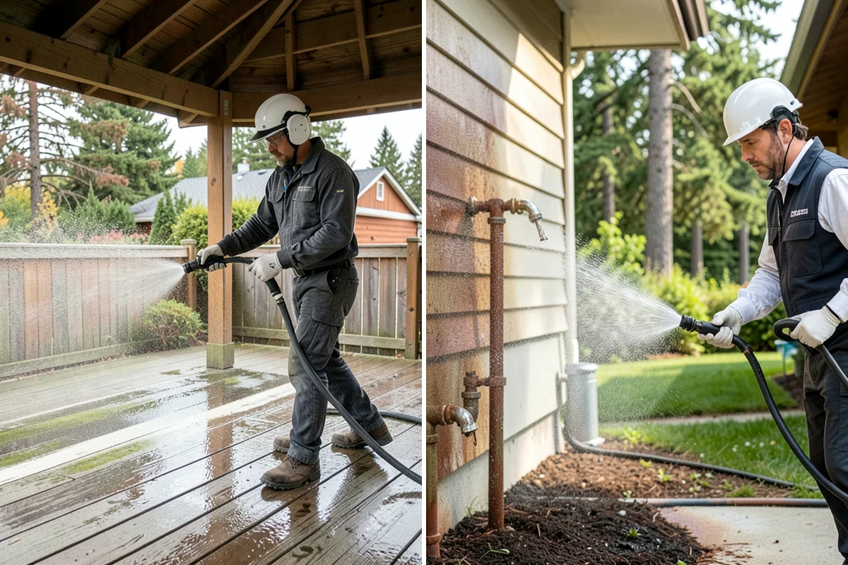 Composite Fence Cleaning in Lake Forest Park, King County, WA - Confirm the composite brand's cleaning guidelines