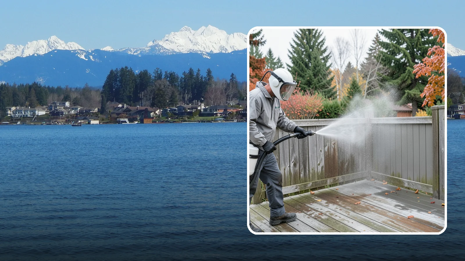 Composite Fence Cleaning in Lake Stevens, Snohomish County, WA - Manufacturer-safe cleaning that clears mildew from composite fencing without voiding the finish or warranty.