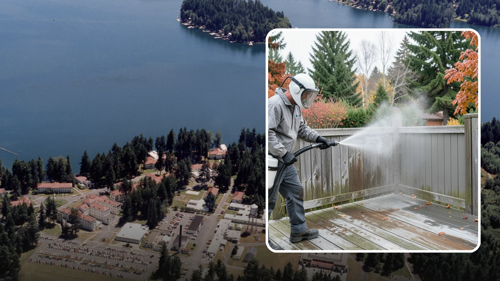 Composite Fence Cleaning in Lakewood, Pierce County, WA - Manufacturer-safe cleaning that clears mildew from composite fencing without voiding the finish or warranty.