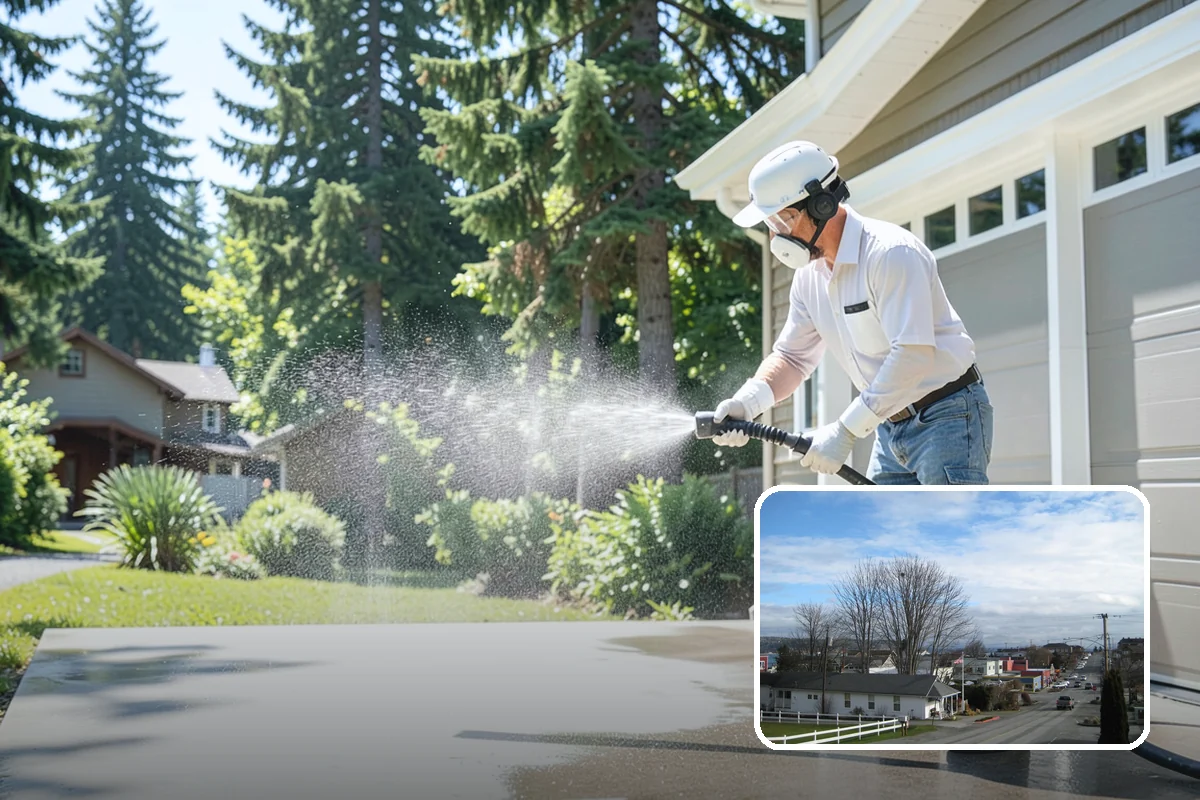 Composite Fence Cleaning in Langley, Island County, WA - Removes mildew that settles into the composite grain texture