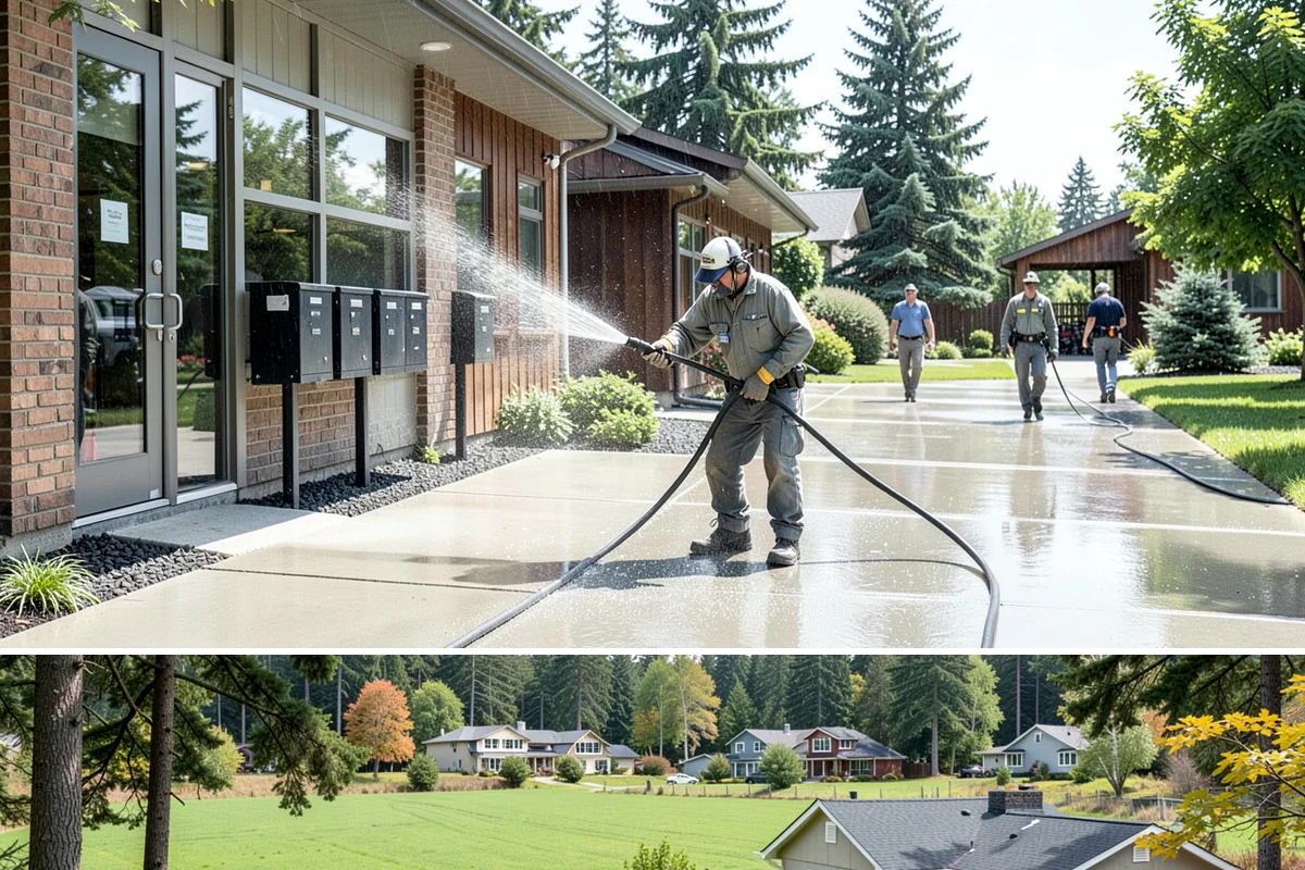 Composite Fence Cleaning in Lyman, Skagit County, WA - Clean composite in late spring or summer so shaded panels dry before the mildew has a chance to reestablish.
