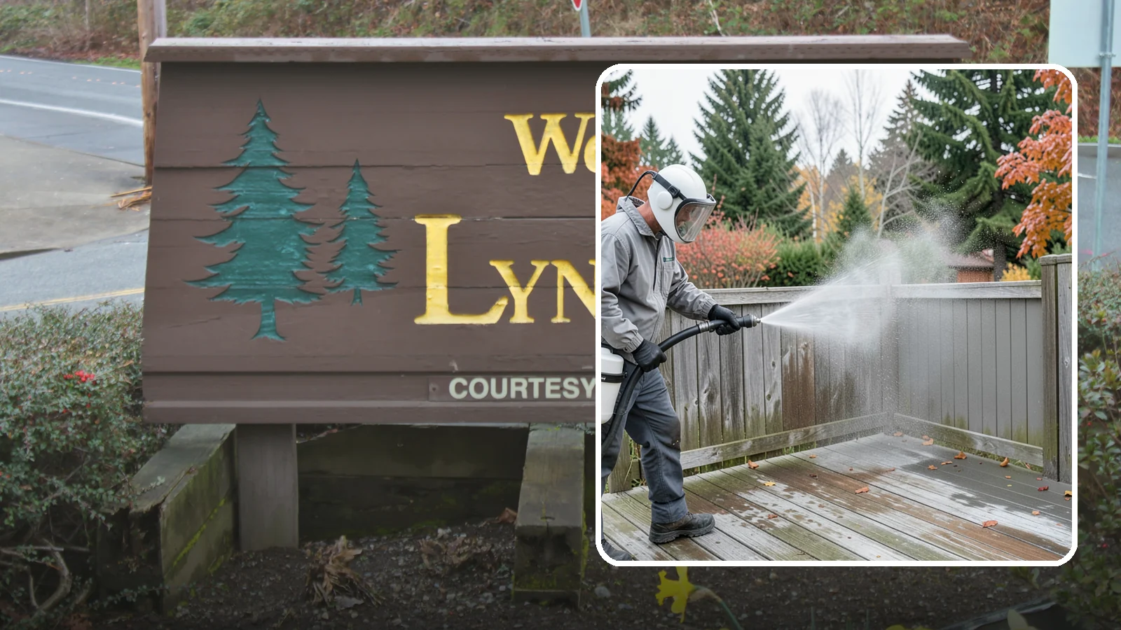 Composite Fence Cleaning in Lynnwood, Snohomish County, WA - Manufacturer-safe cleaning that clears mildew from composite fencing without voiding the finish or warranty.
