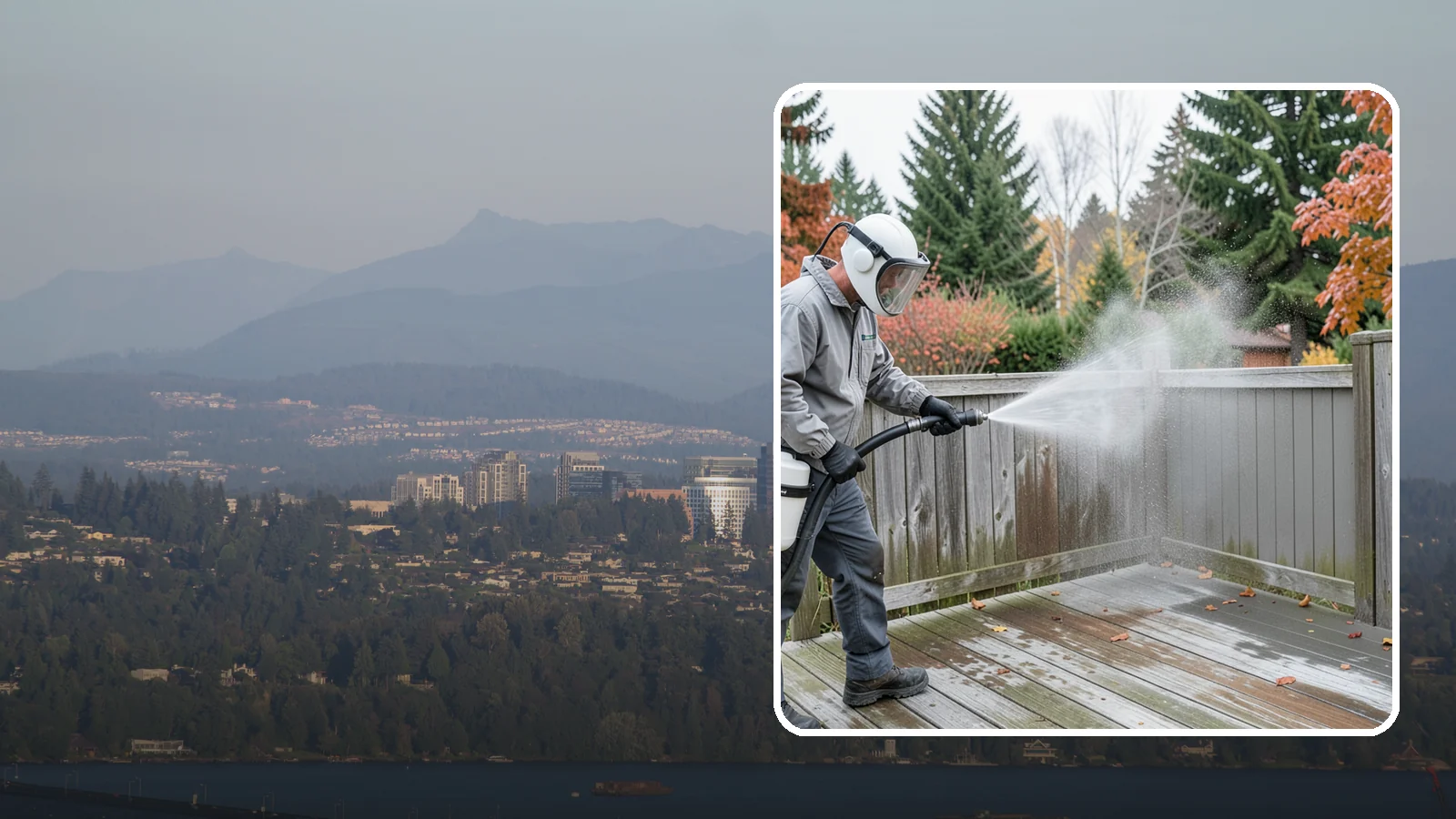 Composite Fence Cleaning in Medina, King County, WA - Manufacturer-safe cleaning that clears mildew from composite fencing without voiding the finish or warranty.