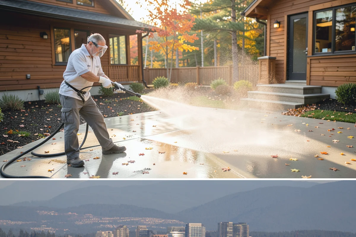 Composite Fence Cleaning in Medina, King County, WA - Clean composite in late spring or summer so shaded panels dry before the mildew has a chance to reestablish.