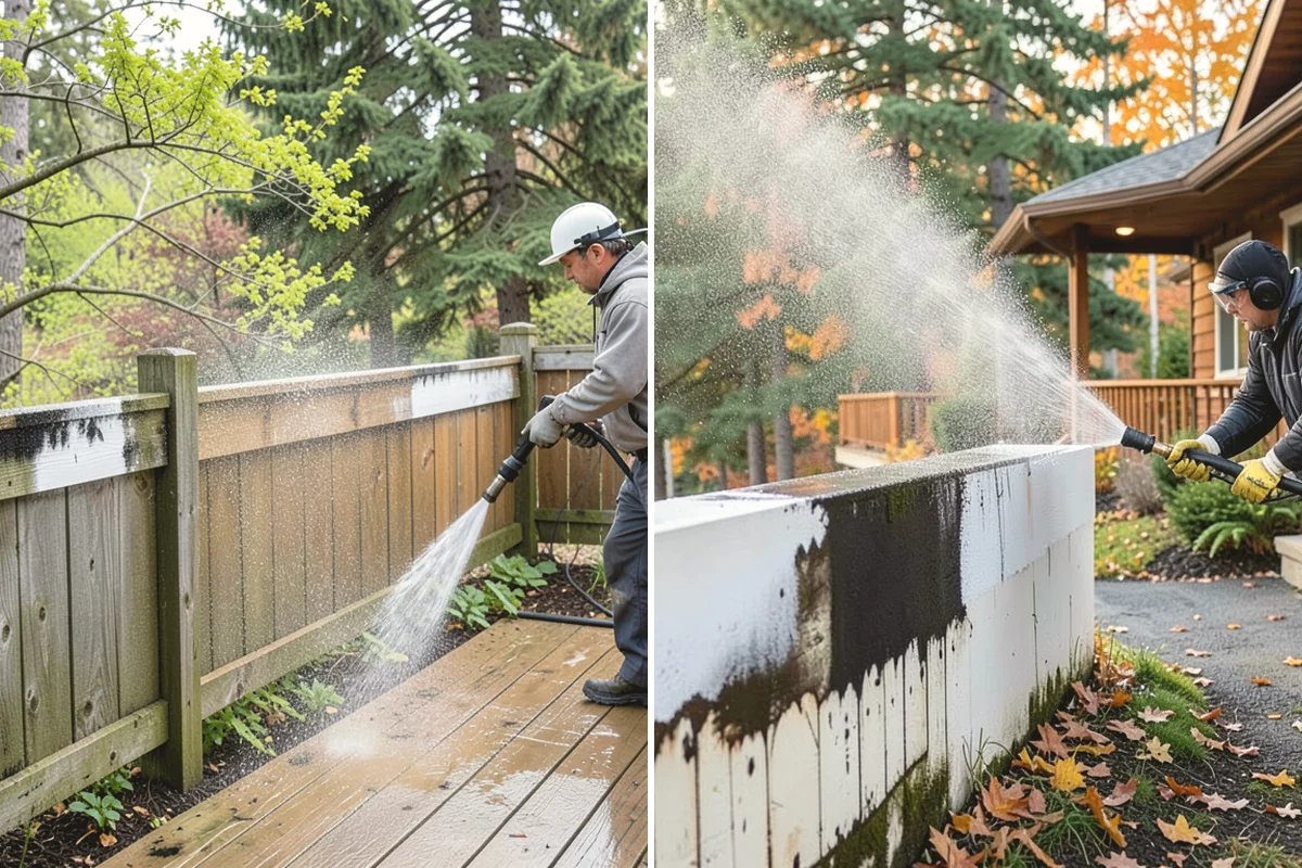 Composite Fence Cleaning in Mill Creek, Snohomish County, WA - Confirm the composite brand's cleaning guidelines