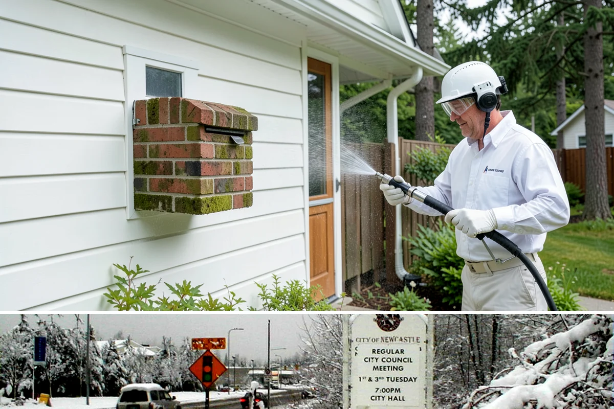 Composite Fence Cleaning in Newcastle, King County, WA - Clean composite in late spring or summer so shaded panels dry before the mildew has a chance to reestablish.