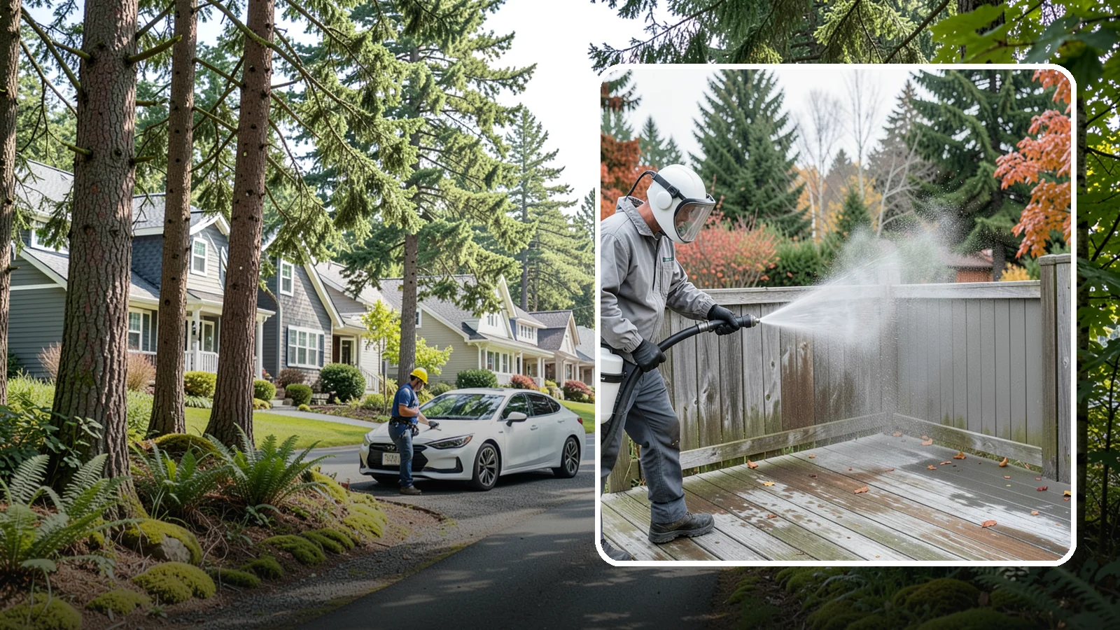 Composite Fence Cleaning in Normandy Park, King County, WA - Manufacturer-safe cleaning that clears mildew from composite fencing without voiding the finish or warranty.