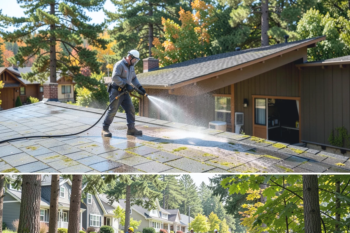 Composite Fence Cleaning in Normandy Park, King County, WA - Clean composite in late spring or summer so shaded panels dry before the mildew has a chance to reestablish.