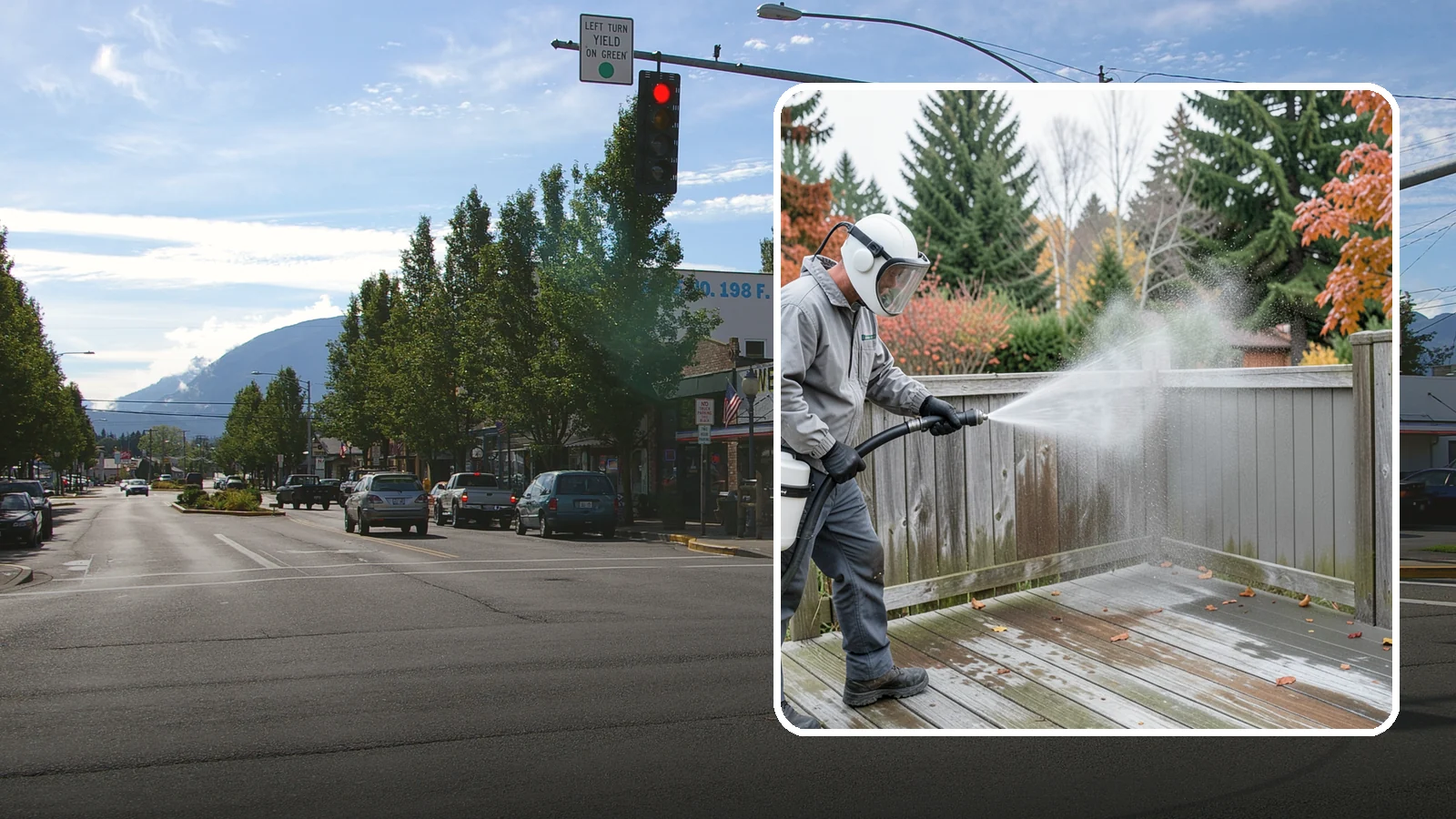 Composite Fence Cleaning in North Bend, King County, WA - Manufacturer-safe cleaning that clears mildew from composite fencing without voiding the finish or warranty.