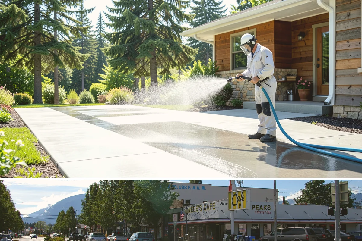 Composite Fence Cleaning in North Bend, King County, WA - Clean composite in late spring or summer so shaded panels dry before the mildew has a chance to reestablish.