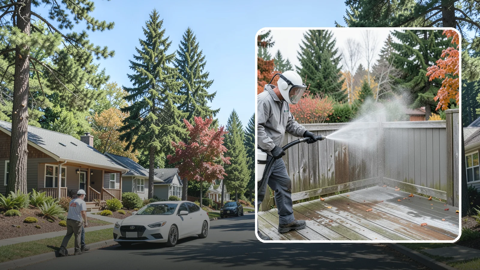 Composite Fence Cleaning in Orting, Pierce County, WA - Manufacturer-safe cleaning that clears mildew from composite fencing without voiding the finish or warranty.