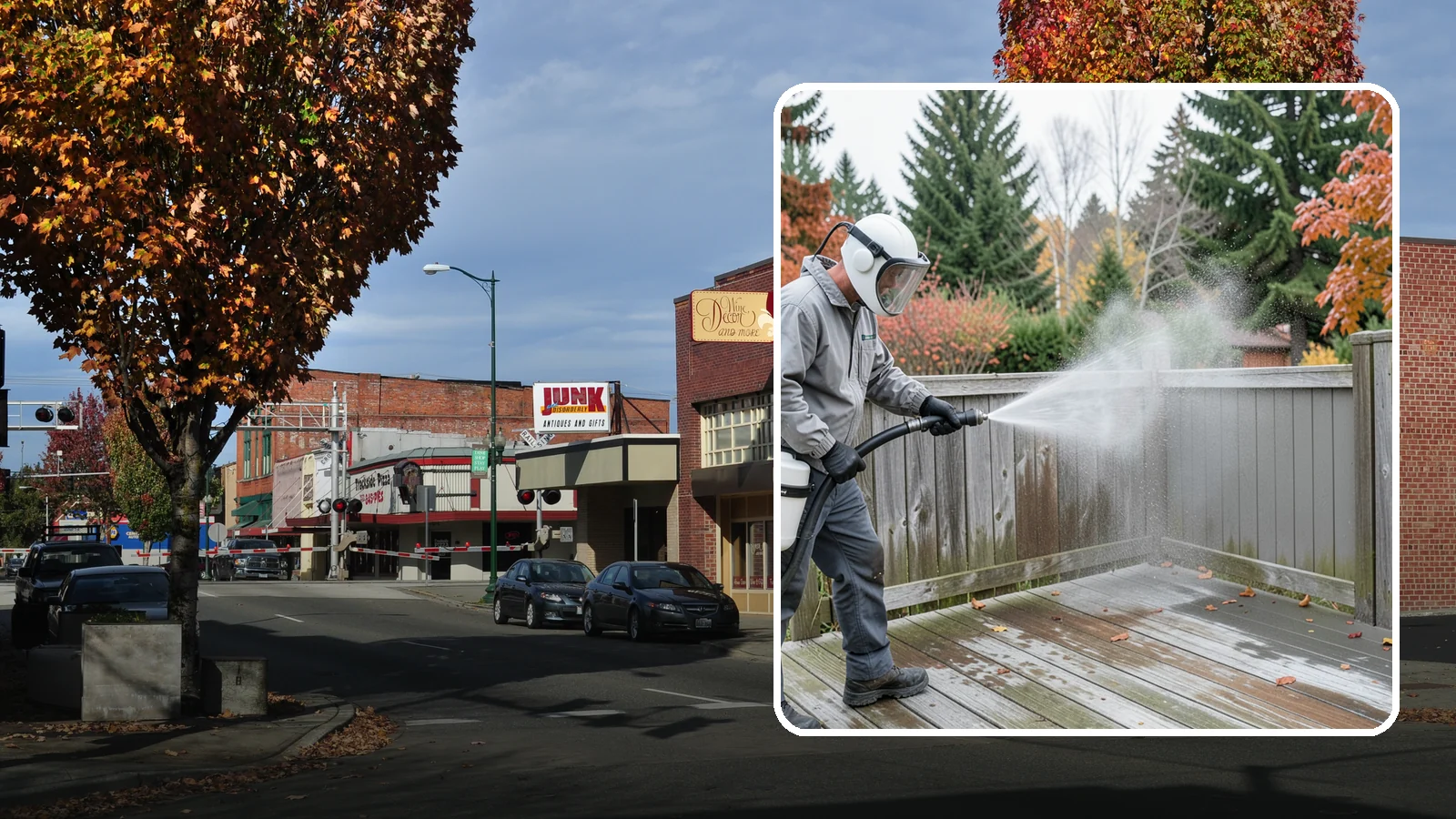 Composite Fence Cleaning in Puyallup, Pierce County, WA - Manufacturer-safe cleaning that clears mildew from composite fencing without voiding the finish or warranty.